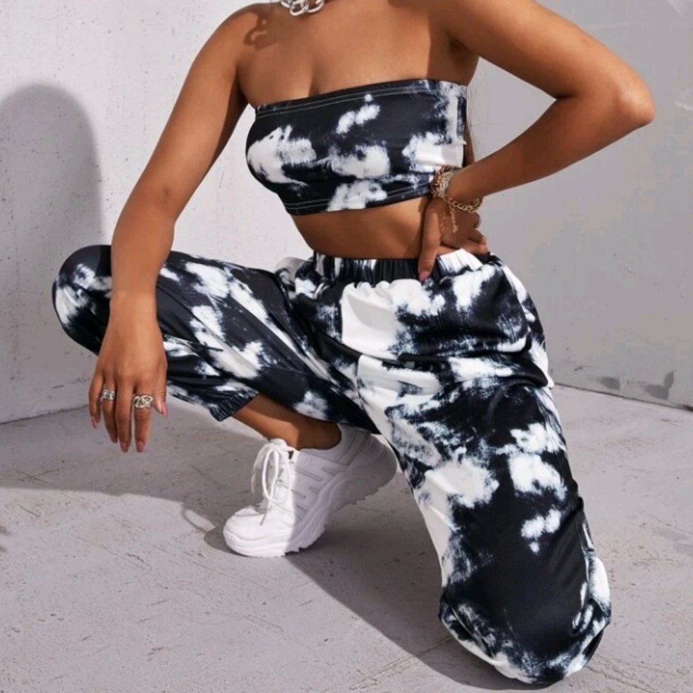 Tye Dye Tube Top & Pants Set